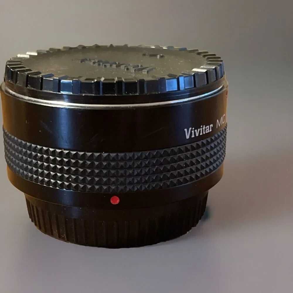Vintage Vivitar MC Tele Converter Lens 2X-24 Made In Japan WITH ROUGH CASE